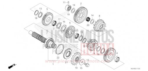 GETRIEBE (GEGENWELLE) CB500FAR de 2024